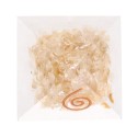 Citrine pyramid in resin with spiral, 3 x 3 cm /_\