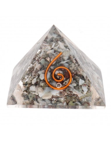 Piramide in orgonite di larimar in...