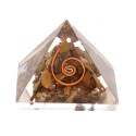 Resin Tiger's Eye Pyramid with Spiral 3x3cm /___\
