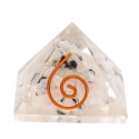 Moonstone Pyramid in Resin with Spiral 3x3cm /_\