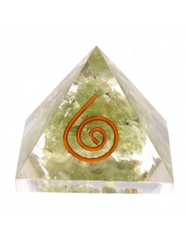 Piramide in resina di peridoto con...