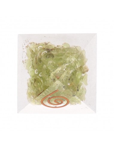 Piramide in resina di peridoto con...