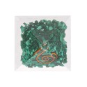 Pyramide de malachite en résine avec spirale 3x3 cm /_\
