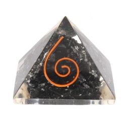 Piramide di Shungite in Resina con Spirale 3x3cm /_\