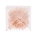 Pirâmide de Quartzo Rosa em Resina com Espiral 3x3cm /_\