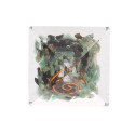 Pirámide de Esmeralda en Resina con Espiral 3x3cm /_\