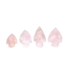 Pointe de flèche en quartz rose
