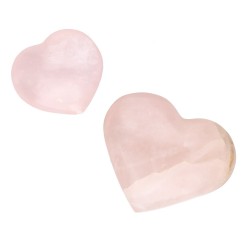 Cuore Lucido di Quarzo Rosa