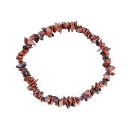 Bracciale Chip Piccolo in Obsidiana Mogano
