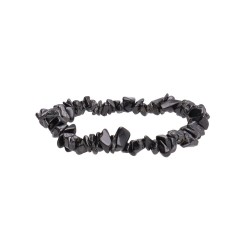 Bracciale Chip Piccolo di Tormalina Nera/