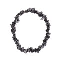 Pulsera Chip Pequeña de Turmalina Negra/\