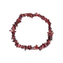 Pulseira pequena com lascas de granada/