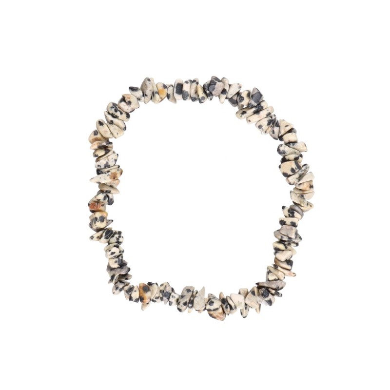 Bracciale Chip Piccolo in Diaspro Dalmata/