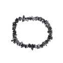 Bracciale Chip Piccolo in Obsidiana Neve/