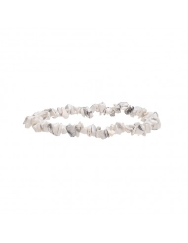 Braccialetto in piccoli chip di howlite.