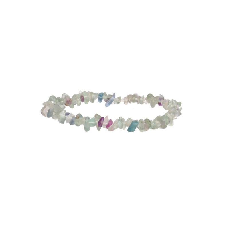 Bracciale Chip Piccolo di Fluorite Verde/