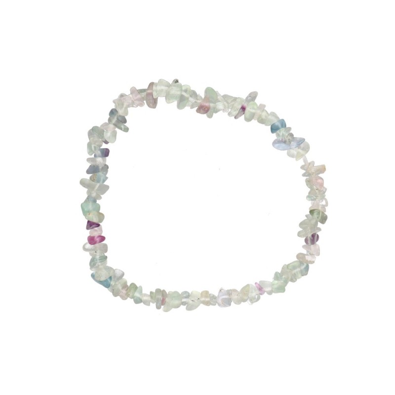 Bracciale Chip Piccolo di Fluorite Verde/