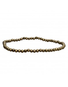 Pulseira de Pirite Facetada...