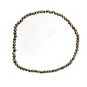 Bracelet de pyrite à facettes 3mm : Elégance et énergie naturelle