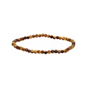 3mm Faceted Tiger Eye Bracelet: Protection and Elegance