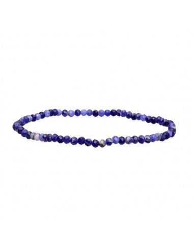 Bracciale sfaccettato di Sodalite 3mm