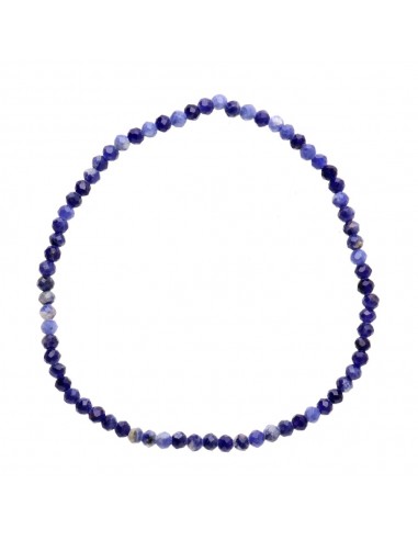 Bracciale sfaccettato di Sodalite 3mm