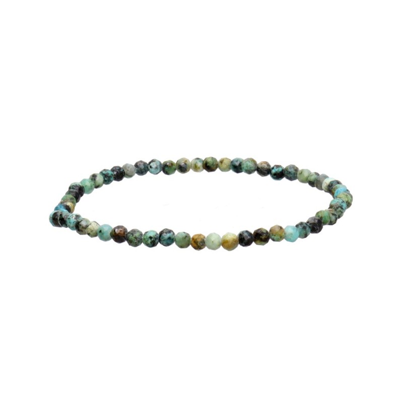 Bracciale Turchese Africano 3mm, sfaccettato ed elegante