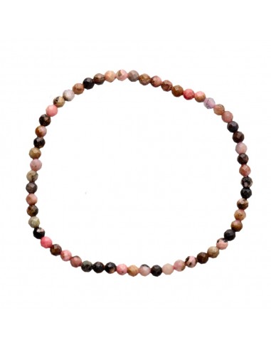 Bracelet de rhodonite à facettes 3mm
