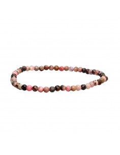 Rhodonite 3mm Faceted Bracelet