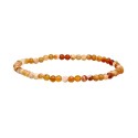 3mm Faceted Fire Opal Bracelet | Elegant and Unique Jewelry