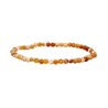 Faceted Fire Opal Bracelet 3mm