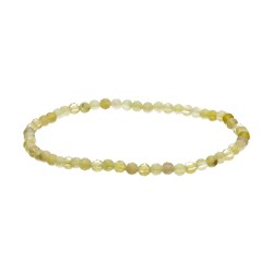 Bracciale in Opale Giallo Faccettato 3mm | Gioielleria Elegante