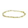 Bracelet à facettes en opale jaune 3mm