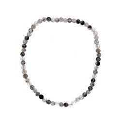 Bracciale Facettato in Quarzo Tormalinato 3mm