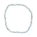 Pulseira Larimar Facetada 3mm: Elegância e Energia Natural