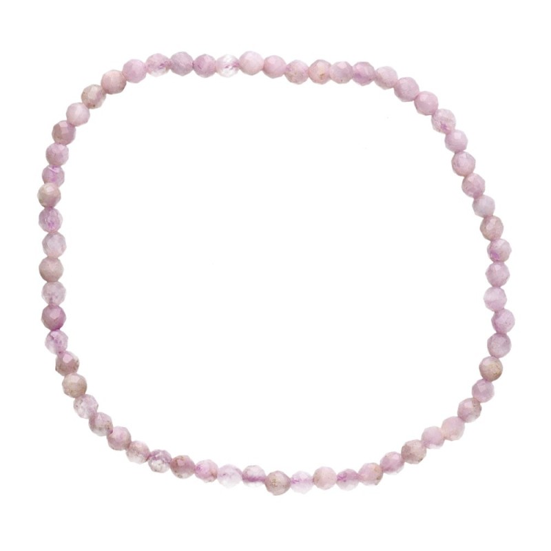 Bracciale Kunzite Faccettata 3mm: Eleganza e Energia Naturale