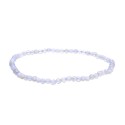 Pulseira de Calcedónia Facetada 3mm: Elegância e Energia Natural