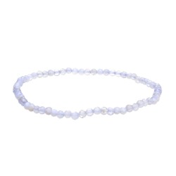 Bracciale in Calcedonio Faccettato 3mm: Eleganza e Energia Naturale