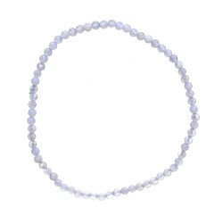 Bracciale Facetato in Calcedonio 3mm