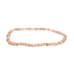 Bracciale Pietra Luna Adularia Rosa 3mm: Eleganza e Energia Naturale