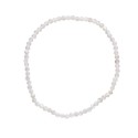 Bracciale Pietra Luna Adularia Bianca 3mm - Eleganza e Energia Naturale
