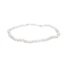 Bracciale Pietra Luna Adularia Bianca 3mm - Eleganza e Energia Naturale