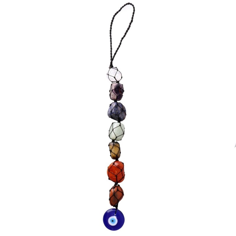 Accessorio Specchietto con Occhio Turco e Chakra Auto