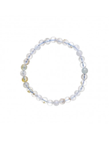 Bracciale in Topazio Blu 6mm