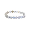 Pulsera Topacio Azul 8mm: Elegancia y Energía Natural