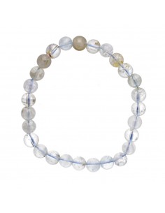 Bracciale di topazio blu 8mm 2