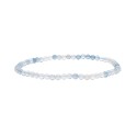 Bracelet d'aigue-marine bleue 3mm : Elégance et calme au poignet