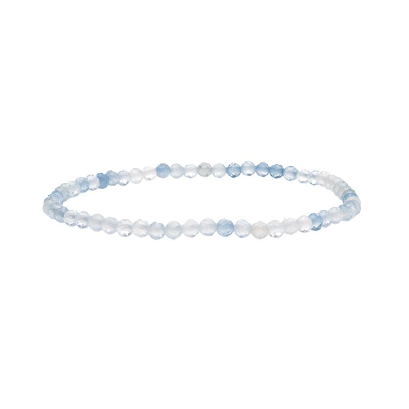 Bracciale Acquamarina Blu 3mm: Eleganza e Calma al tuo Polso