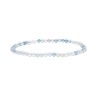 Aquamarine Faceted Bracelet 3mm