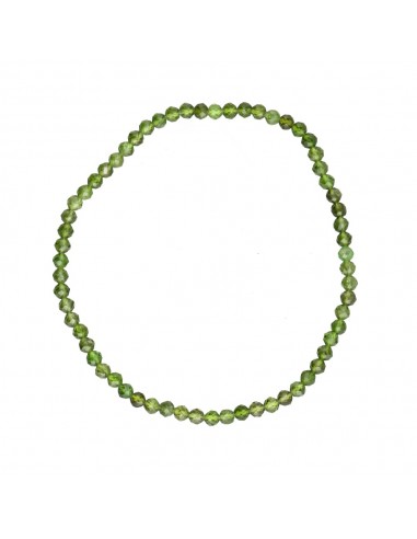 Bracciale in diopsido sfaccettato da 3mm